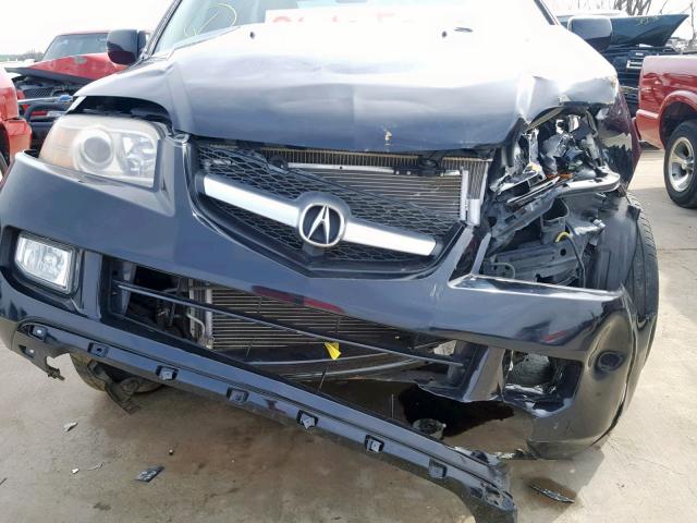 2HNYD18256H506344 - 2006 ACURA MDX BLACK photo 9