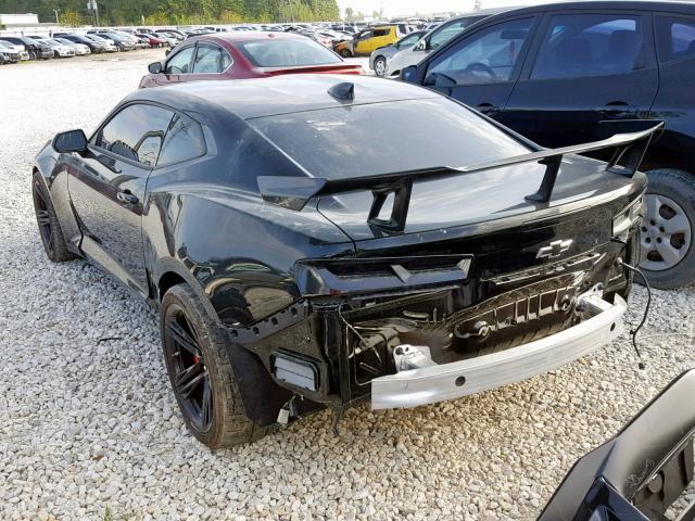 1G1FJ1R67J0151206 - 2018 CHEVROLET CAMARO ZL1 BLACK photo 3