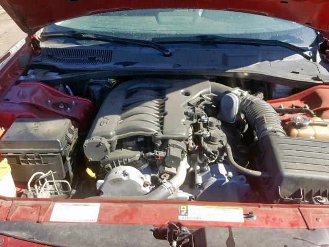 2B3KA33G98H207026 - 2008 DODGE CHARGER SX RED photo 7