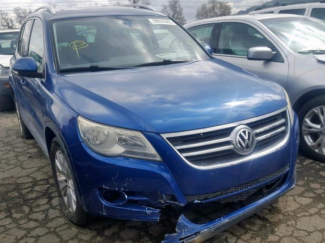 WVGBV75N99W000138 - 2009 VOLKSWAGEN TIGUAN SE BLUE photo 1