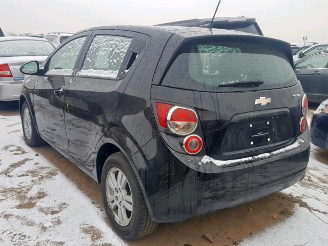 1G1JA6SH6C4193798 - 2012 CHEVROLET SONIC LS 黑色 照片 3