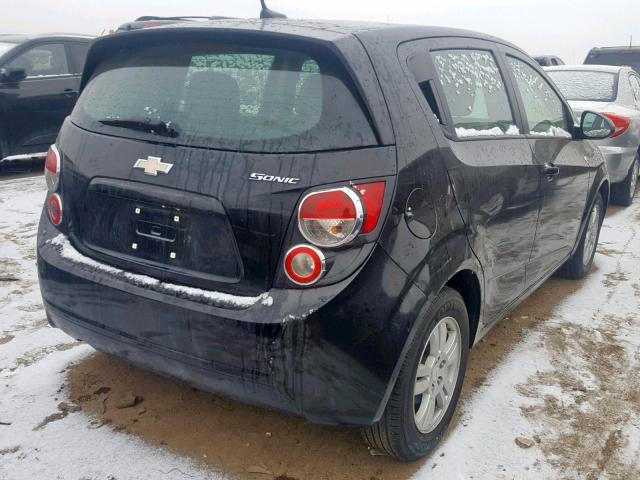 1G1JA6SH6C4193798 - 2012 CHEVROLET SONIC LS 黑色 照片 4
