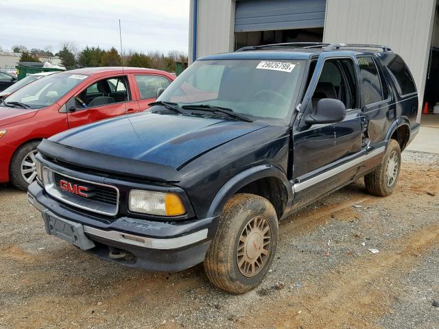 1GKDT13W9T2500153 - 1996 GMC JIMMY BLUE photo 2