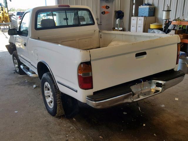 4TANM92N2YZ682423 - 2000 TOYOTA TACOMA PRE WHITE photo 3