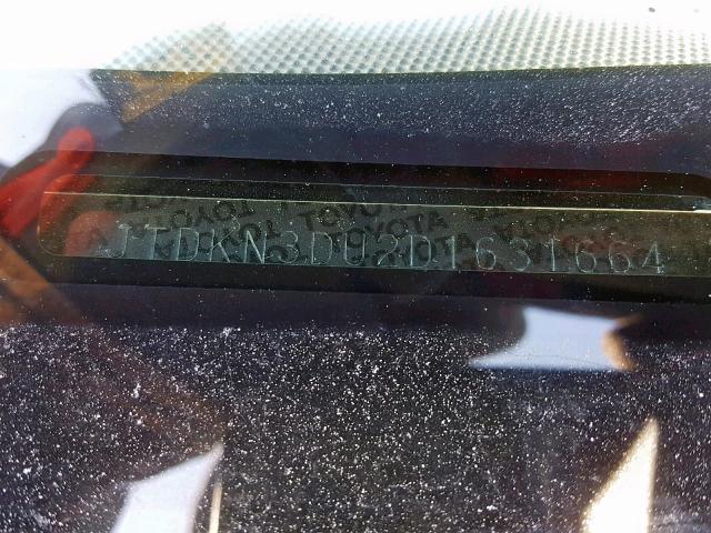 JTDKN3DU2D1631664 - 2013 TOYOTA PRIUS GREEN photo 10