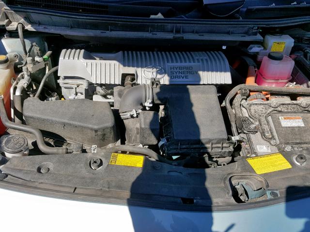 JTDKN3DU2D1631664 - 2013 TOYOTA PRIUS GREEN photo 7