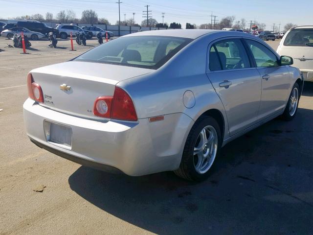 1G1ZG57N694213941 - 2009 CHEVROLET MALIBU LS SILVER photo 4