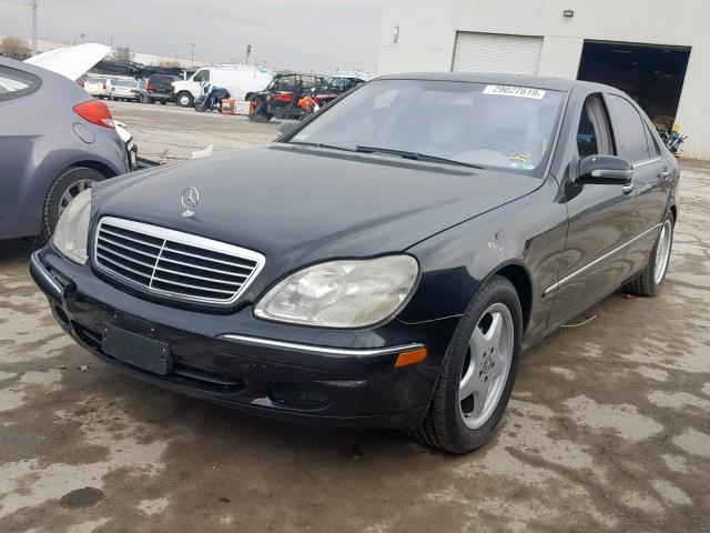 WDBNG75J02A274810 - 2002 MERCEDES-BENZ S 500 BLACK photo 2