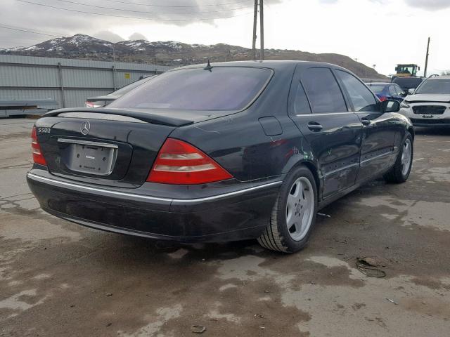 WDBNG75J02A274810 - 2002 MERCEDES-BENZ S 500 BLACK photo 4