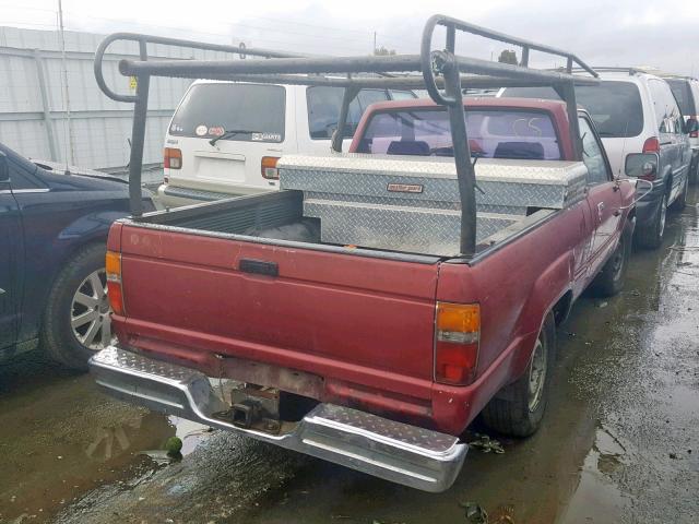 JT4RN50R7J5120743 - 1988 TOYOTA PICKUP 1/2 RED photo 4