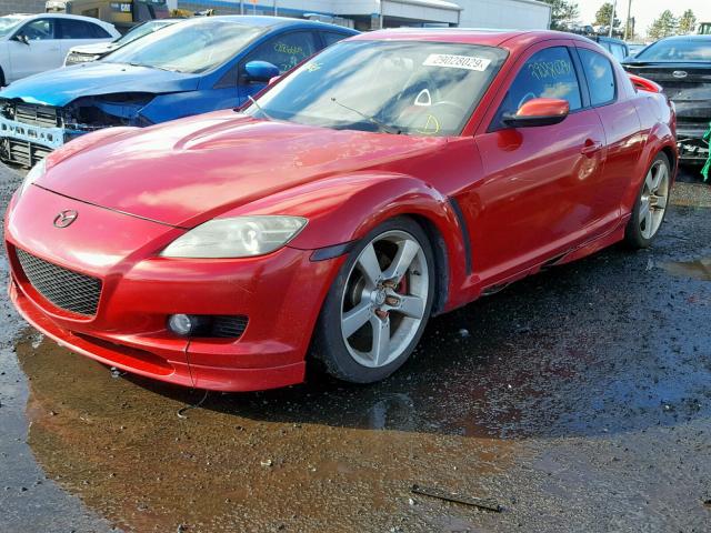 JM1FE173240121846 - 2004 MAZDA RX8 RED photo 2