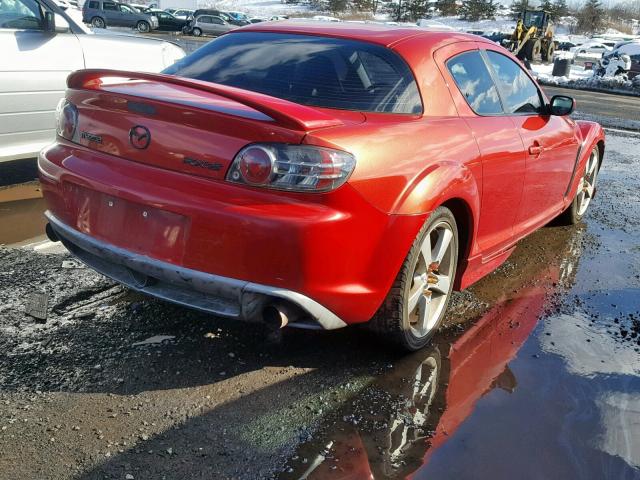 JM1FE173240121846 - 2004 MAZDA RX8 RED photo 4