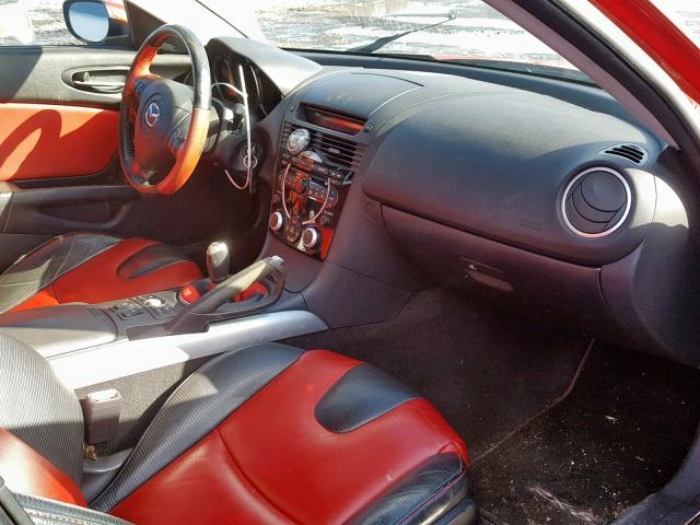 JM1FE173240121846 - 2004 MAZDA RX8 RED photo 5