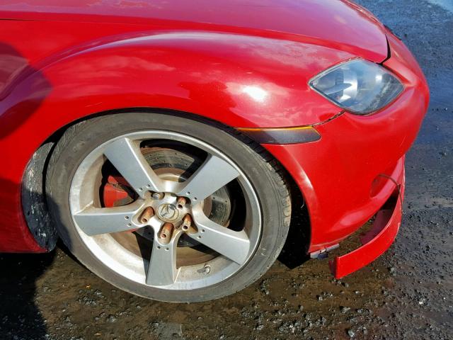 JM1FE173240121846 - 2004 MAZDA RX8 RED photo 9