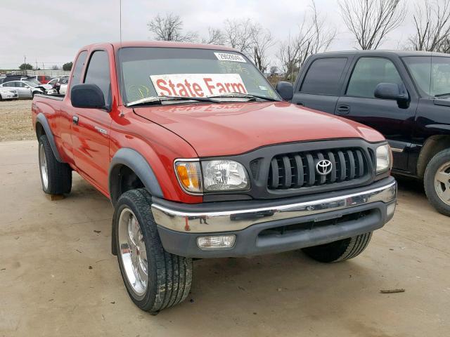 5TESN92N64Z360676 - 2004 TOYOTA TACOMA XTR წითელი ფოტო 1