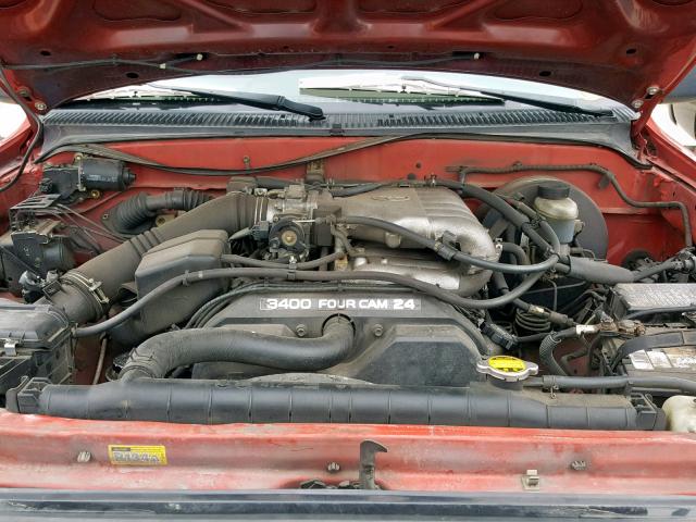 5TESN92N64Z360676 - 2004 TOYOTA TACOMA XTR წითელი ფოტო 7