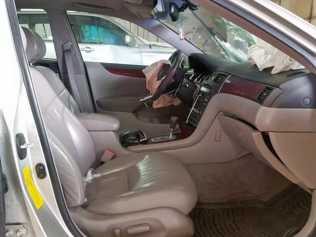 JTHBF30G120046489 - 2002 LEXUS ES 300 SILVER photo 5