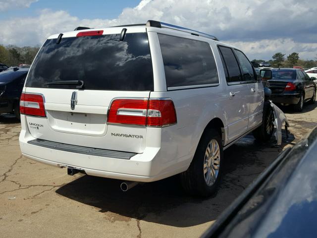 5LMJJ3H56BEJ00525 - 2011 LINCOLN NAVIGATOR Ақ фото 4