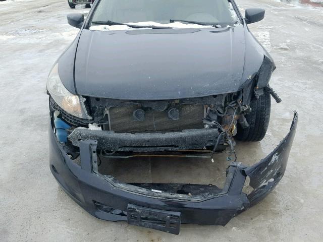 1HGCP36858A803126 - 2008 HONDA ACCORD EXL BLACK photo 9