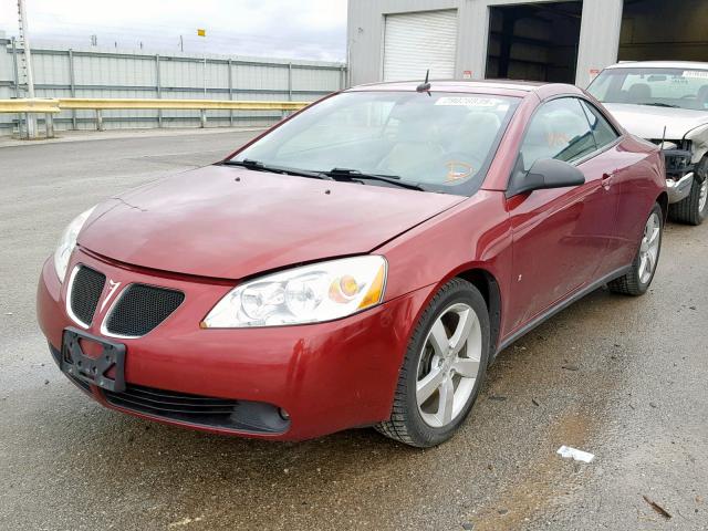 1G2ZH36N784274289 - 2008 PONTIAC G6 GT RED photo 2