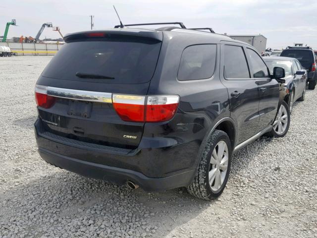 1C4RDHDG7CC152832 - 2012 DODGE DURANGO CR BLACK photo 4