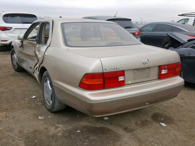 JT8BH28F3X0154104 - 1999 LEXUS LS 400 GOLD photo 3