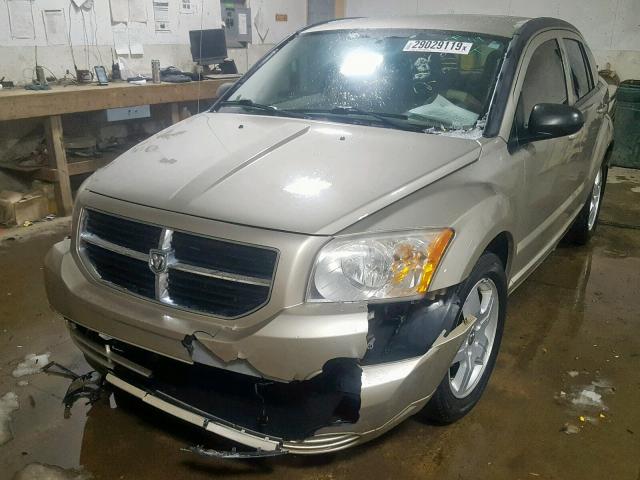 1B3HB48AX9D229052 - 2009 DODGE CALIBER SX TAN photo 2