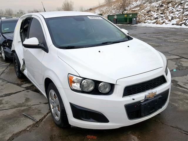 1G1JA6SH1D4188462 - 2013 CHEVROLET SONIC LS WHITE photo 1