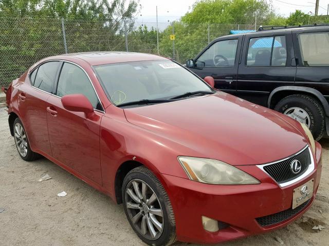 JTHCK262065006094 - 2006 LEXUS IS 250 RED photo 1