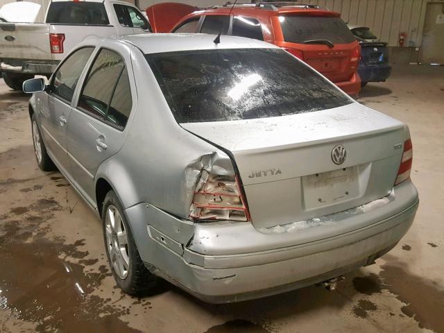 3VWSR69MX4M086702 - 2004 VOLKSWAGEN JETTA GLS SILVER photo 3