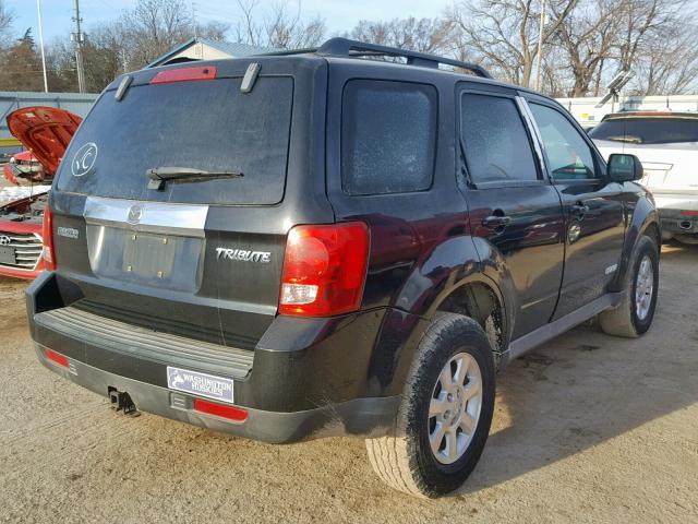 4F2CZ06138KM00122 - 2008 MAZDA TRIBUTE S BLACK photo 4