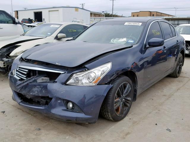 JN1CV6AR9DM760220 - 2013 INFINITI G37 GRAY photo 2