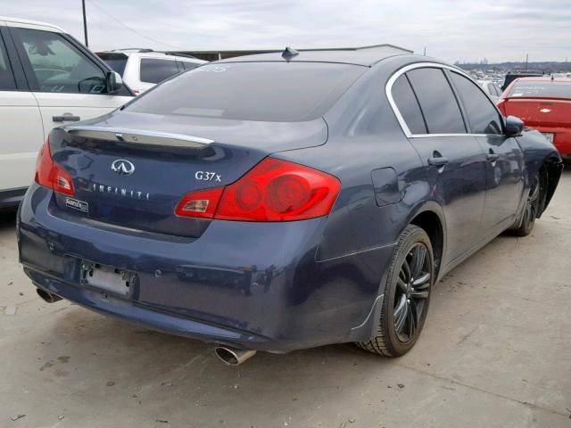 JN1CV6AR9DM760220 - 2013 INFINITI G37 GRAY photo 4