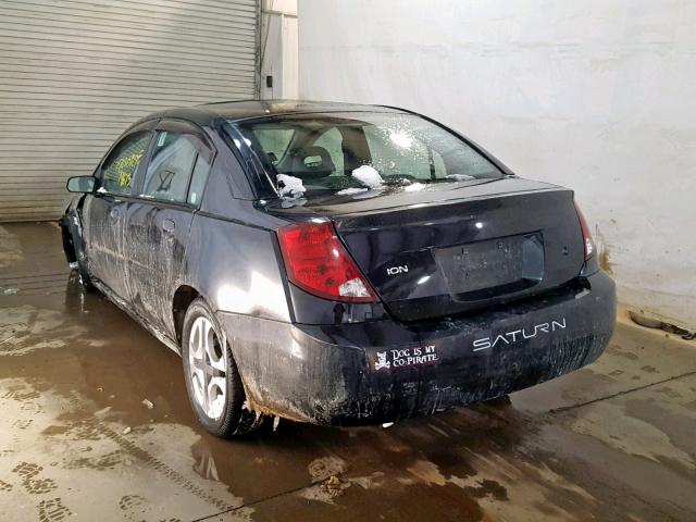 1G8AL52F73Z200247 - 2003 SATURN ION LEVEL BLACK photo 3