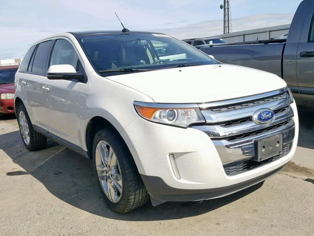 2FMDK3JCXDBB79041 - 2013 FORD EDGE SEL WHITE photo 1