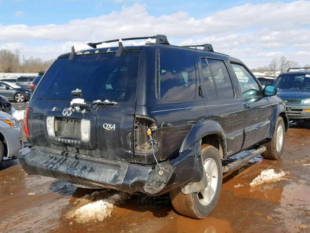 JNRDR09Y22W255636 - 2002 INFINITI QX4 BLACK photo 4