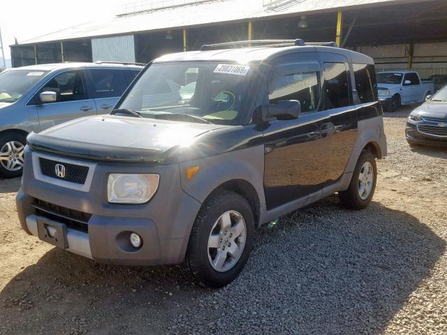 5J6YH28584L028277 - 2004 HONDA ELEMENT EX BLACK photo 2