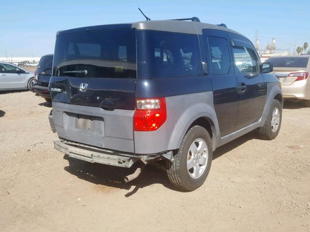 5J6YH28584L028277 - 2004 HONDA ELEMENT EX BLACK photo 4