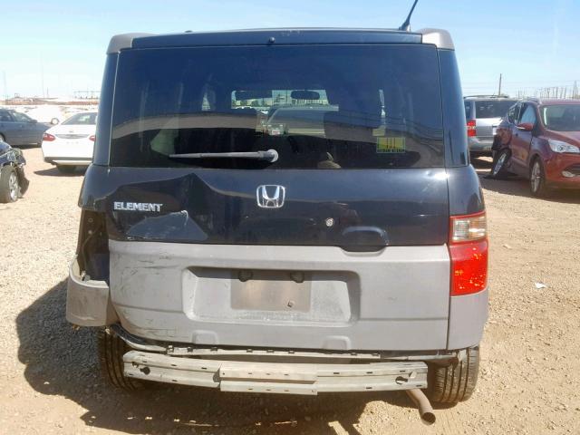 5J6YH28584L028277 - 2004 HONDA ELEMENT EX BLACK photo 9