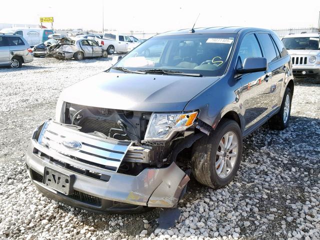 2FMDK4JC0ABB59723 - 2010 FORD EDGE SEL GRAY photo 2