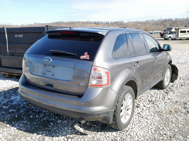 2FMDK4JC0ABB59723 - 2010 FORD EDGE SEL GRAY photo 4