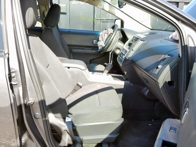 2FMDK4JC0ABB59723 - 2010 FORD EDGE SEL GRAY photo 5