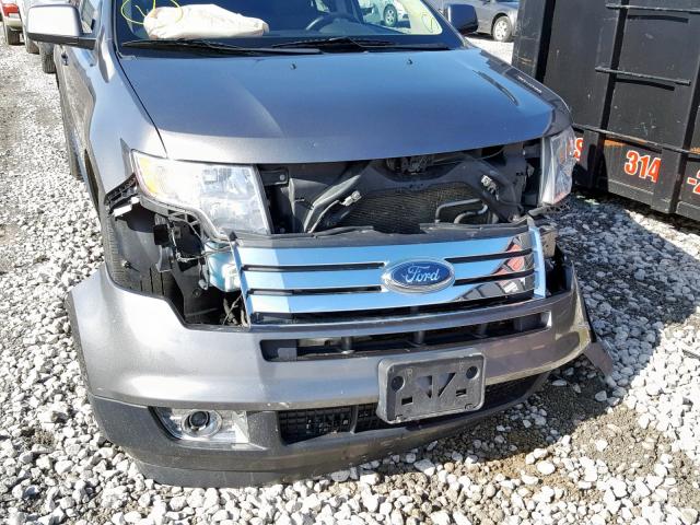 2FMDK4JC0ABB59723 - 2010 FORD EDGE SEL GRAY photo 9