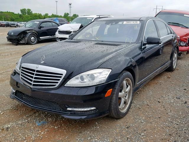 WDDNG7DBXDA514451 - 2013 MERCEDES-BENZ S 550 BLACK photo 2