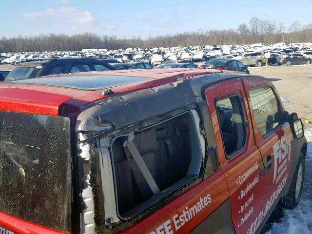 5J6YH28533L044403 - 2003 HONDA ELEMENT EX RED photo 9