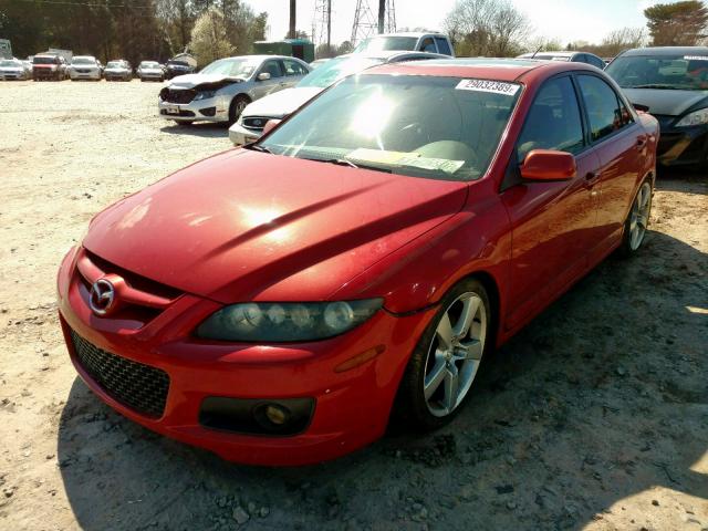 JM1GG12L261104080 - 2006 MAZDA SPEED 6 RED photo 2