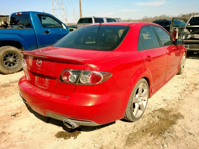 JM1GG12L261104080 - 2006 MAZDA SPEED 6 RED photo 4