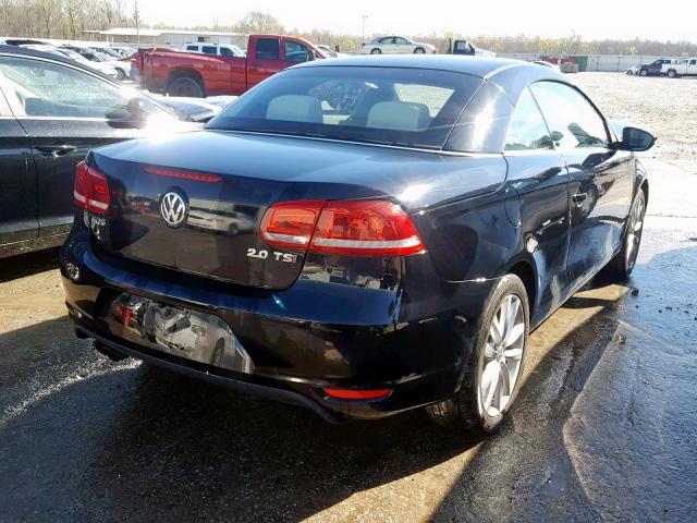 WVWBW7AHXCV014435 - 2012 VOLKSWAGEN EOS KOMFOR BLACK photo 4