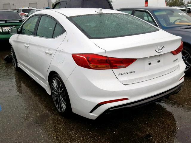 KMHD04LB9HU343704 - 2017 HYUNDAI ELANTRA SP WHITE photo 3