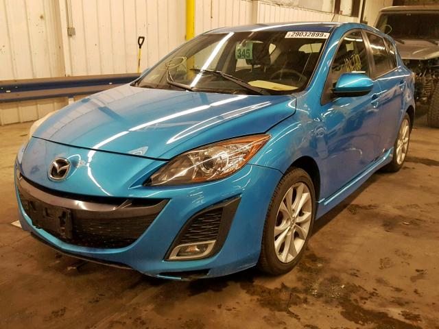 JM1BL1K65B1418929 - 2011 MAZDA 3 S BLUE photo 2